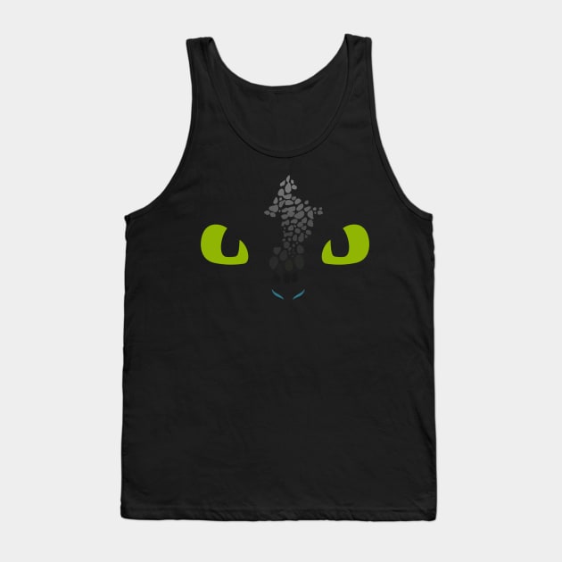 Night Fury Eyes | Toothless Eyes | Toothless | Night Fury | How to Train Your Dragon Tank Top by khoipham